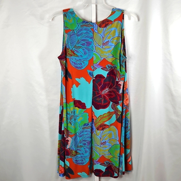 Anne Klien Floral Sleeveless Dress Size Large - Picture 6 of 6